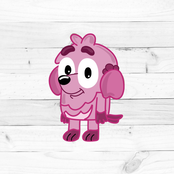 Aussie Terrier, Kids Shape Unfinished Wood Cutout, Paint by Line