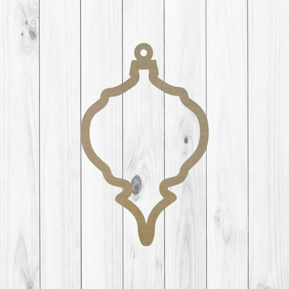 Vintage Ornament Outline, Christmas Shape, Unfinished Wood Craft Shape