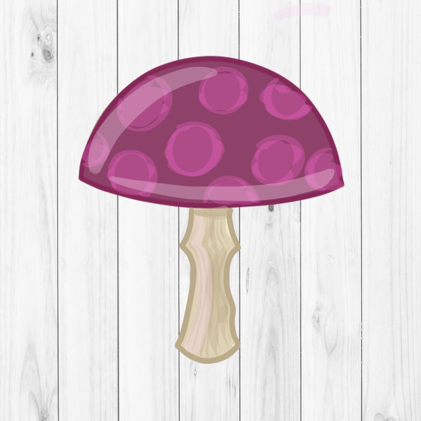 Mushroom Shape, Spring Cutouts, Kids Shape Unfinished Wood Cutout