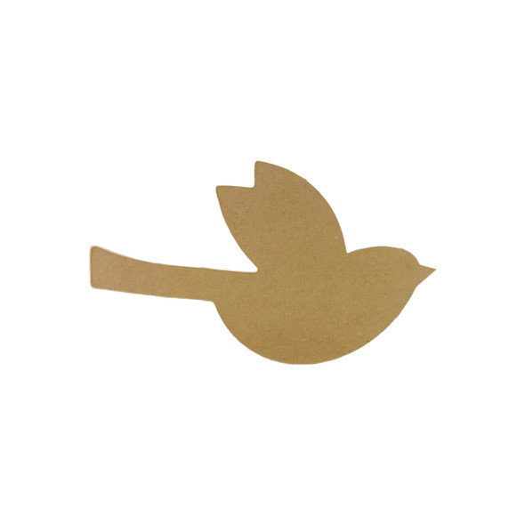 Flying Cardinal, Basic Shape, Unfinished Wood Craft Shape