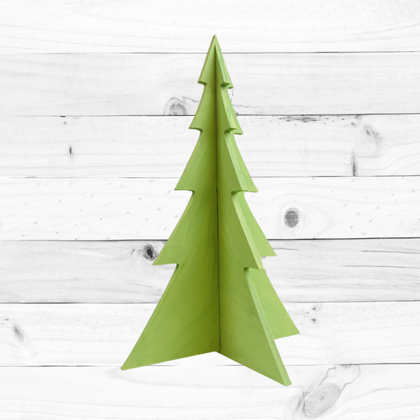 Free Standing Table Top Christmas Tree (large, 18") , Unfinished MDF WS