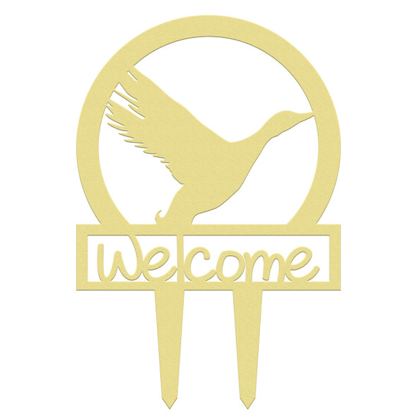 Outdoor Mallard Welcome Sign WS