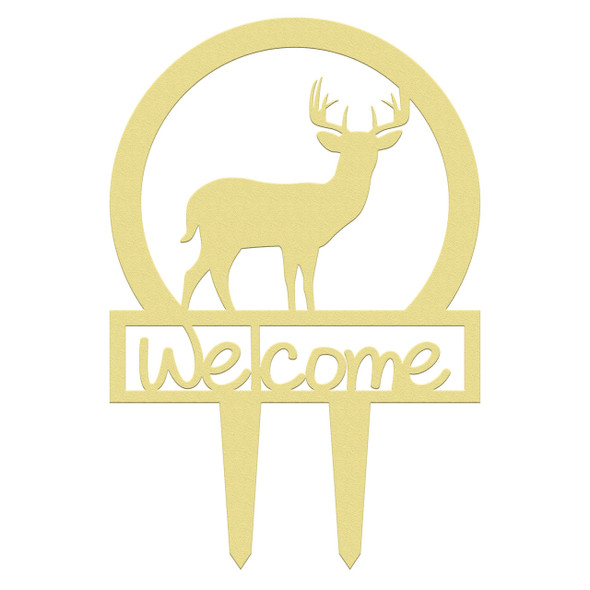 Outdoor Full Deer Welcome Sign WS