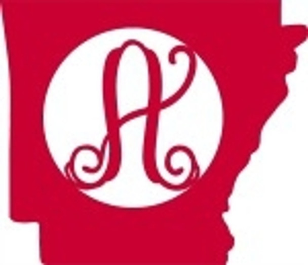 Arkansas Shape Framed Monogram WS