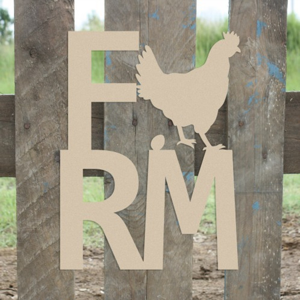 Farm Chicken Sign WS