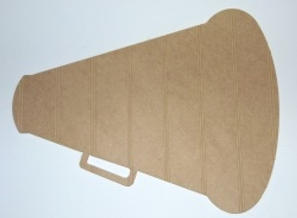 Wood Megaphone Cutout Beadboard Shape Paintable MDF DIY Craft WS