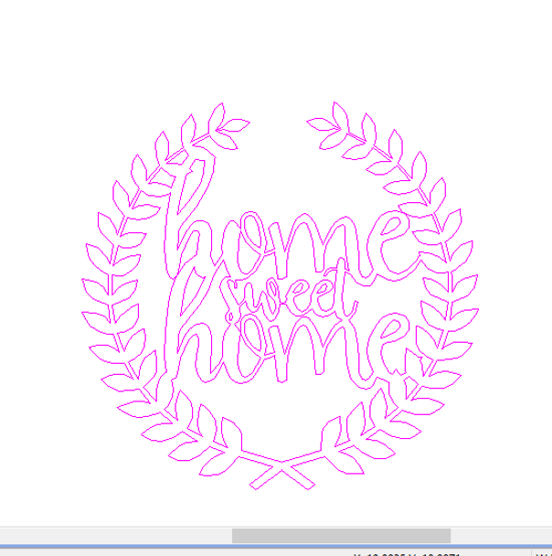 Roman Wreath Home Sweet Home Sign WS