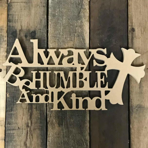 Always Be Humble and Kind Word WS