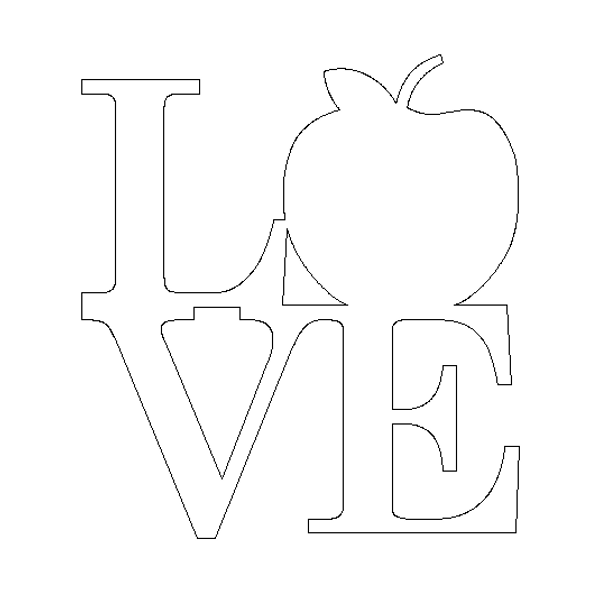 Love With Apple Sign WS