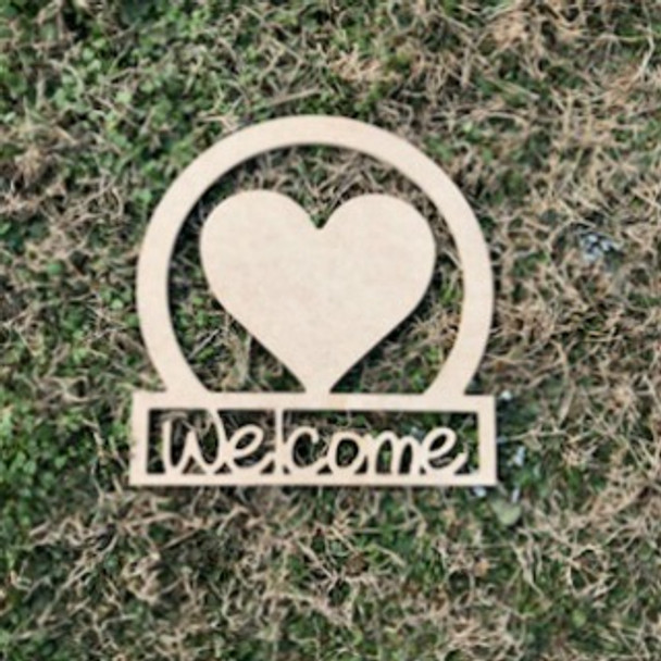 Valentine's Day Sign Heart Welcome Sign