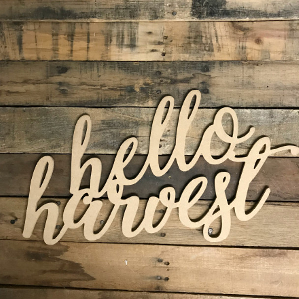 Script hello harvest Unfinished Word WS