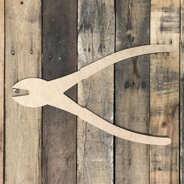 Cutting Pliers, Unfinished Wooden Cutout Craft