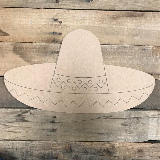 Sombrero, Unfinished Craft, Paint by Line
