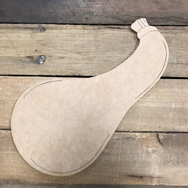 Gourd Wood Cutout, Unfinished Craft, Paint by Line