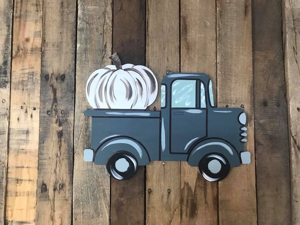 Finished Truck with Pumpkin
