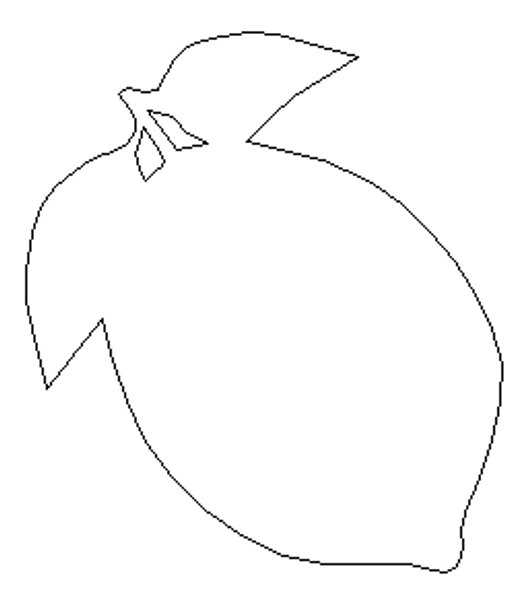 Lemon, Unfinished Cutout, Craft Wood Shape