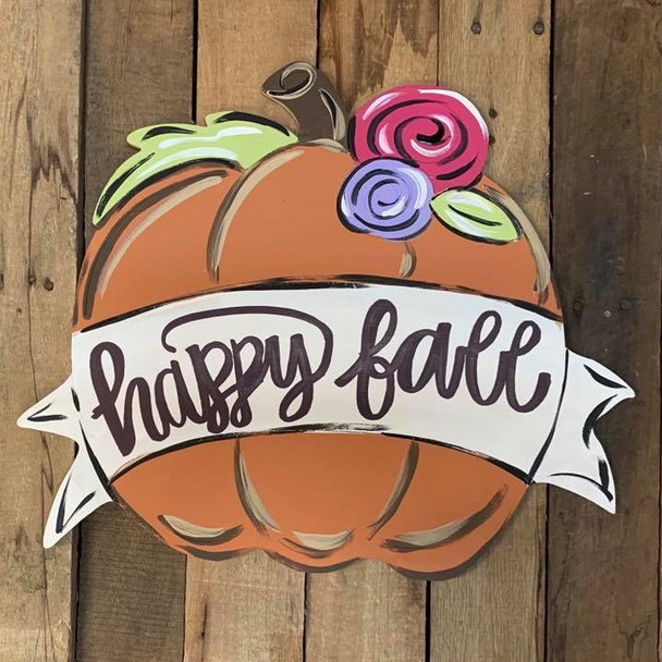 Finished Pumpkin with Banner