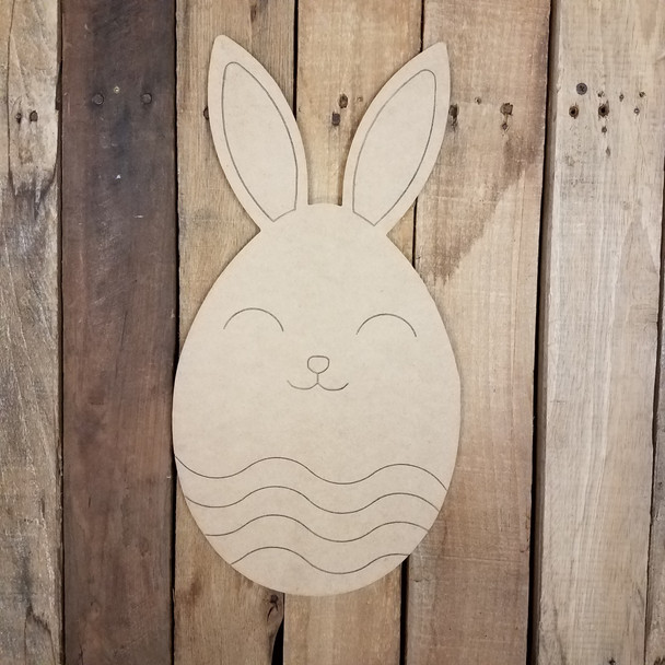 Easter Egg Bunny, Craft Wood Cutout