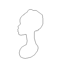 Woman with Hair 5 Unfinished Shape WS Diva Head
