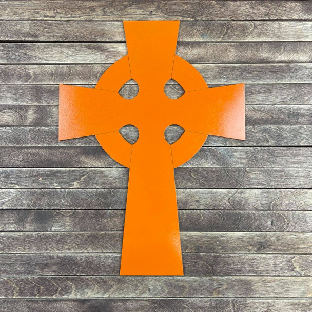 Ringed Celtic Cross Craft Cutout, Unfinished Wooden Shape, Paint By LIne