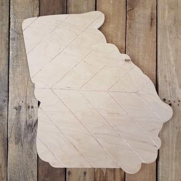 Georgia Bohemian Pattern Pine State, Unfinished Paint by Line WS