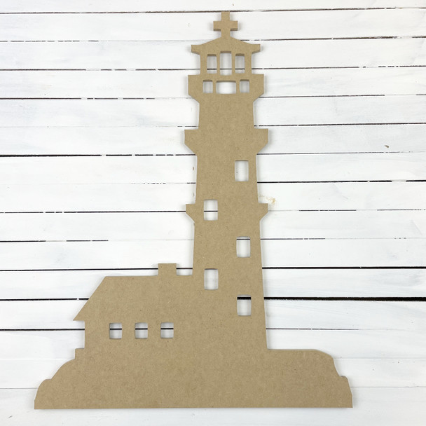 Coastal Lighthouse With Tower, Wooden Shape WS