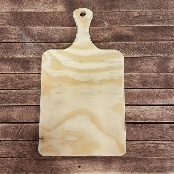 Pine Square Charcuterie Bread Board, Unfinished Wood Craft Shape WS
