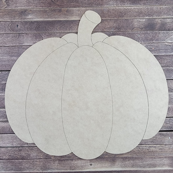 Pumpkin Shape, Paint by Line ,Wood Craft Cutout