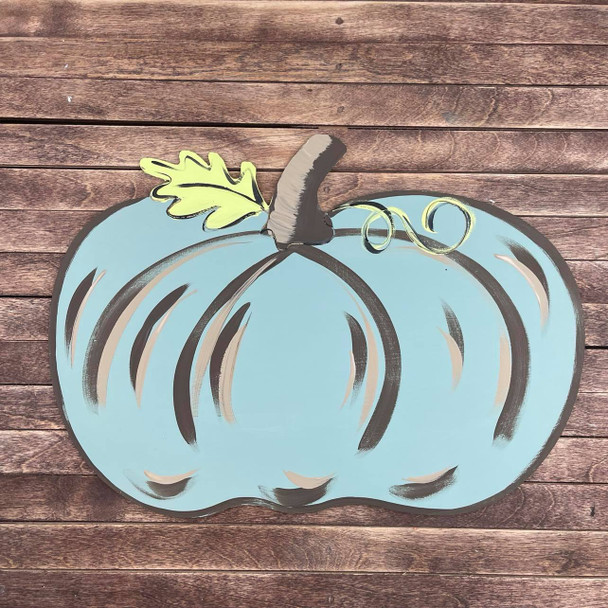 Squaty Wooden Pumpkin, Paint by Line ,Wood Craft Cutout WS