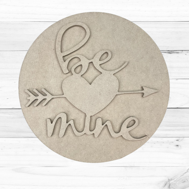 "Be Mine" Valentine Layered Art Set, 2-Piece Craft D?cor Kit, WS