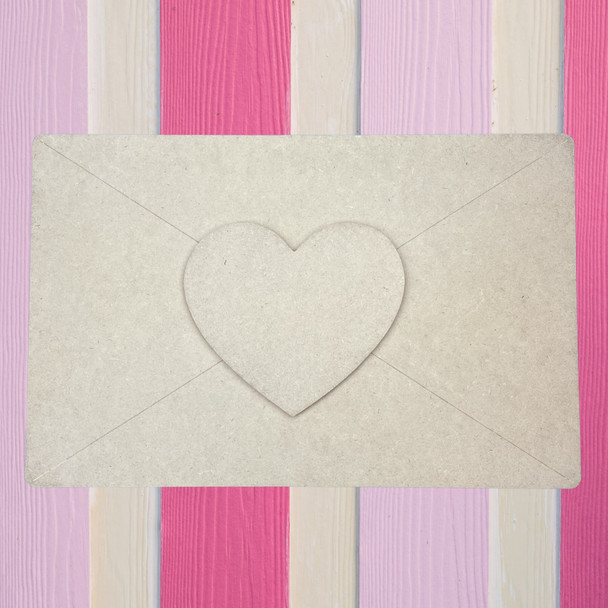 Valentine Envelope with Heart, Layered Art Kit, 2-Piece Craft D?cor Kit, WS
