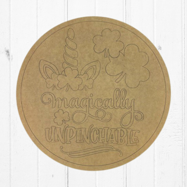 Magically Unpinchable Round, Unfinished Craft Shape