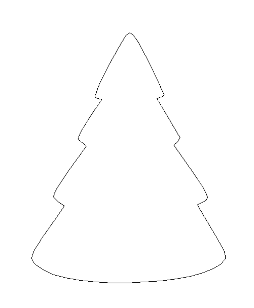 Christmas Tree Blank Shape, Holiday Shape, Unfinished Craft Shape
