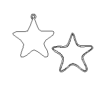 Star Ornament Stackable Kit, 5" wide