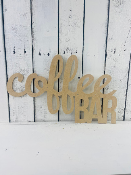 Unfinished Coffee Bar words