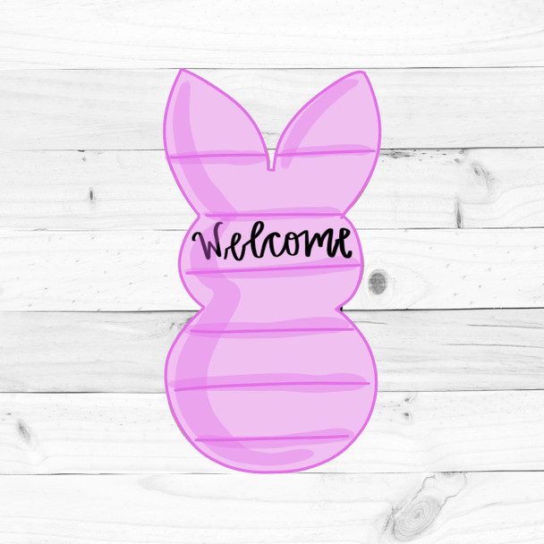 Shiplap Bunny, Paint By Line MDF Wooden Craft, Unfinished Craft, DIY Craft Art, Unfinished Craft