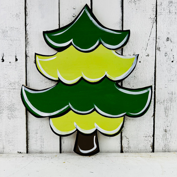 Christmas Tree, Christmas Shape, Wooden Shape, Paint by Line WS