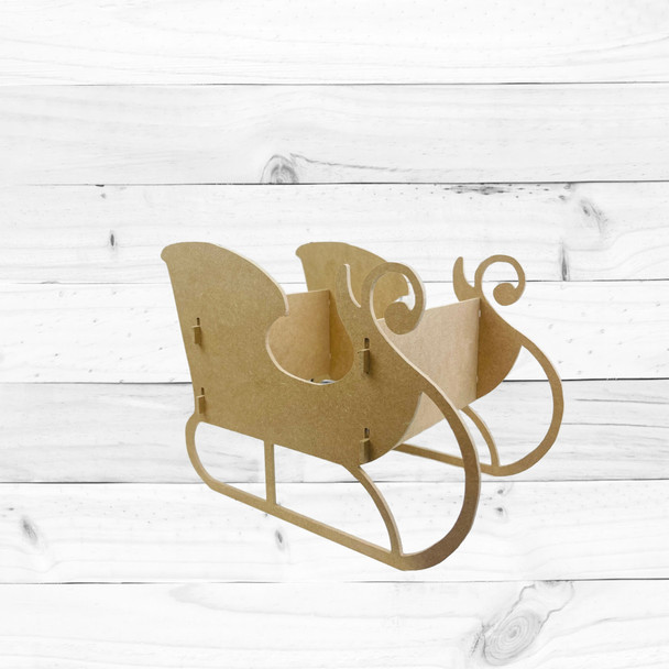 Unfinished Table Top Santas Sleigh