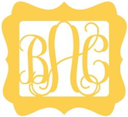 Unfinished Katie Frame 3 - Letter Monogram WS