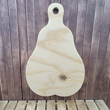 Rounded Rectangle Shape Bread Board Design, Unfinished Wood Cutout 