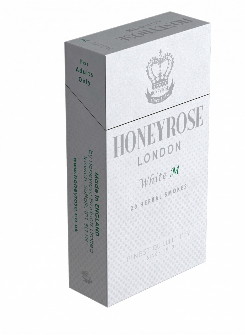 white herbal cigarettes Honeyrose White Menthol