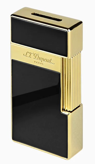 ST Dupont Big D Black Lacquer & Golden - Cigar Hut ST Dupont Big D Black Lacquer & Golden - Cigar Hut