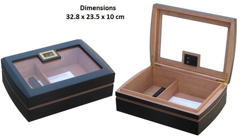 Compact  Humidor with Digital Hygrometer