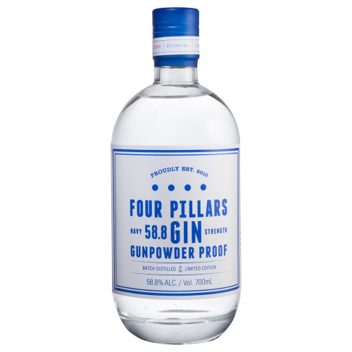 Four Pillars Navy Strength Gunpowder Proof Gin - Front