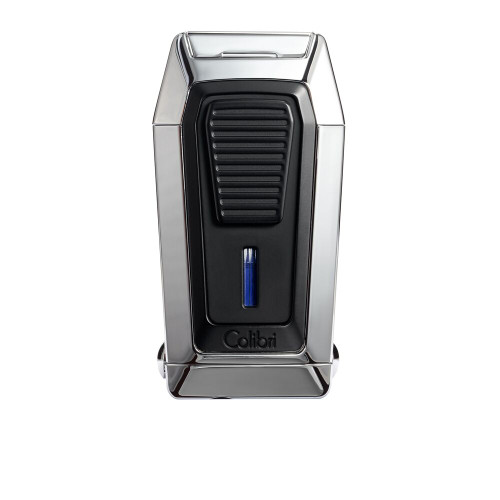 Colibri Quantum Triple Jet Lighter  + V- Cut Cigar Cutter -  Black & Chrome Colibri Quantum Triple Jet Lighter  + V- Cut Cigar Cutter -  Black & Chrome
