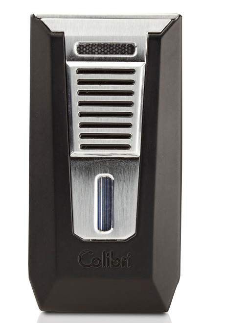 Colibri Slide Double Jet Lighter - Matte Black & Chrome Colibri Slide Double Jet Lighter - Matte Black & Chrome