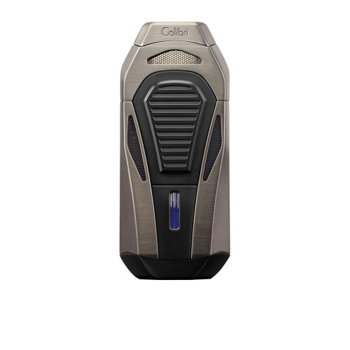 Colibri Boss Triple Jet Lighter + Cutter - Brushed Gunmetal Colibri Boss Triple Jet Lighter + Cutter - Brushed Gunmetal