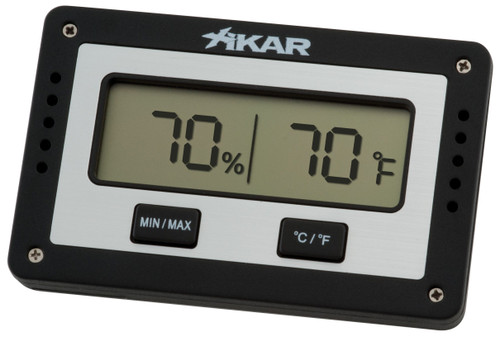 Xikar PuroTemp Rectangular Digital Hygrometer