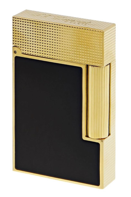 S.T Dupont Ligne 2 Small Matte Black &  Yellow Gold S.T Dupont Ligne 2 Small Matte Black &  Yellow Gold