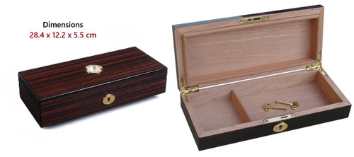 The Sinatra compact humidor - Ebony